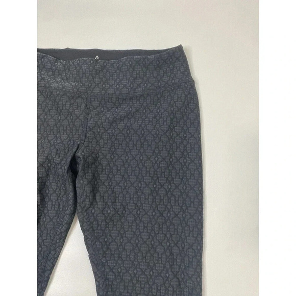 Prana Misty Full Length Leggings Textured Ruched Size Medium Black NWT - Picture 3 of 10